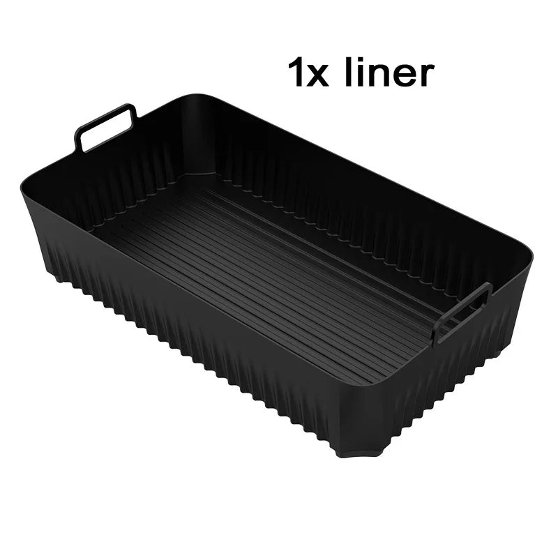 Reusable Silicone Air Fryer Liners - Non-Stick Basket Insert