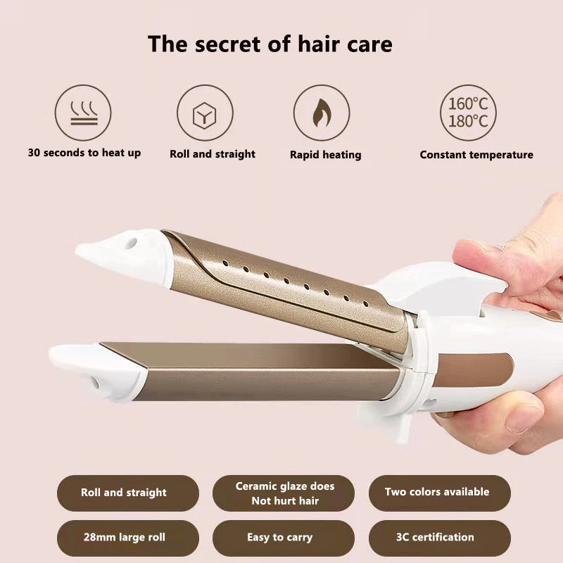Professional Hair Curling Wand - Adjustable Temperature Curling Iron