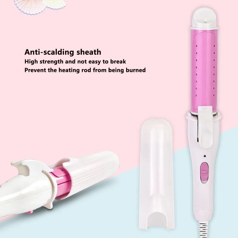 Professional Hair Curling Wand - Adjustable Temperature Curling Iron