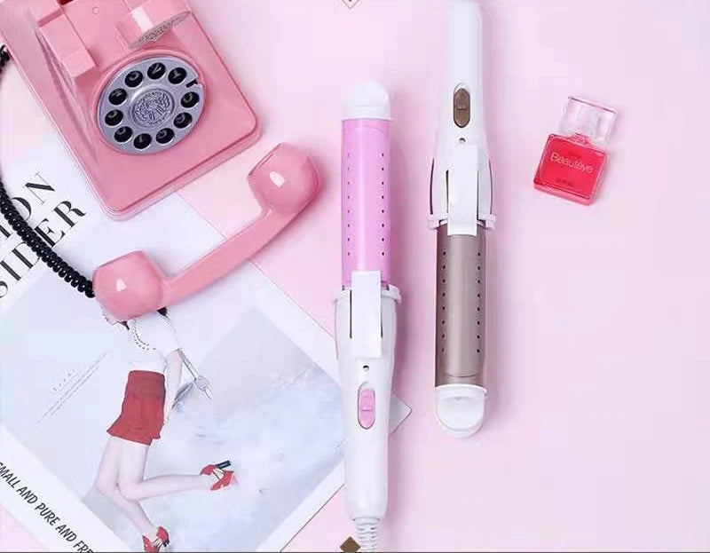 Professional Hair Curling Wand - Adjustable Temperature Curling Iron