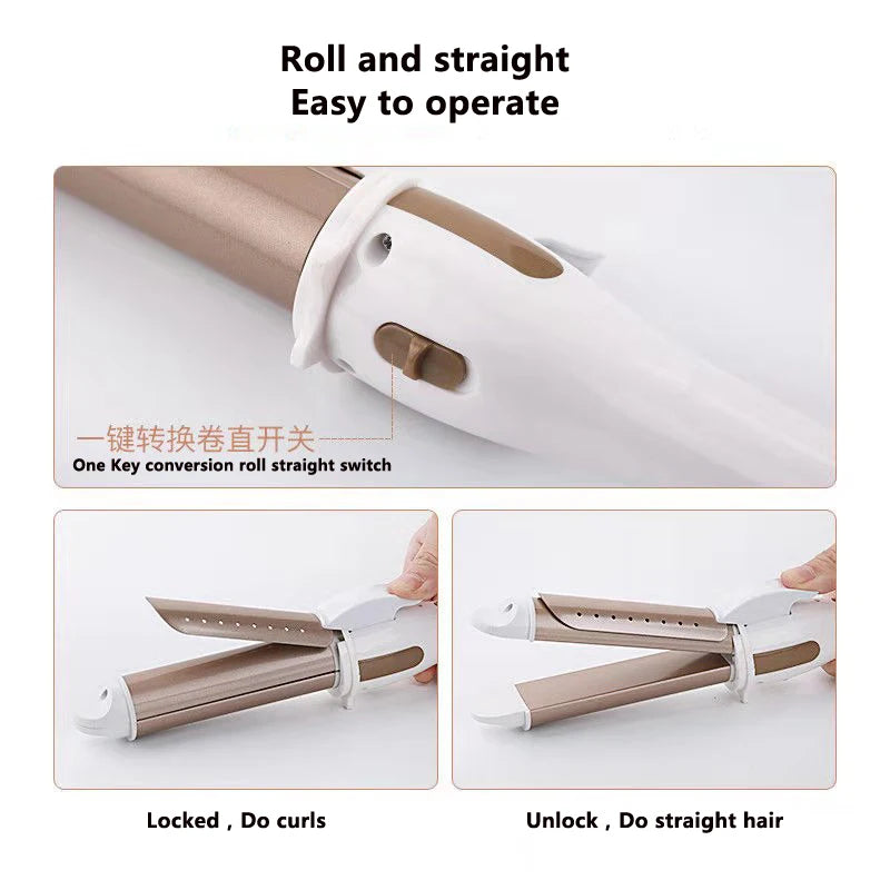 Professional Hair Curling Wand - Adjustable Temperature Curling Iron