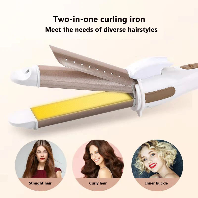 Professional Hair Curling Wand - Adjustable Temperature Curling Iron