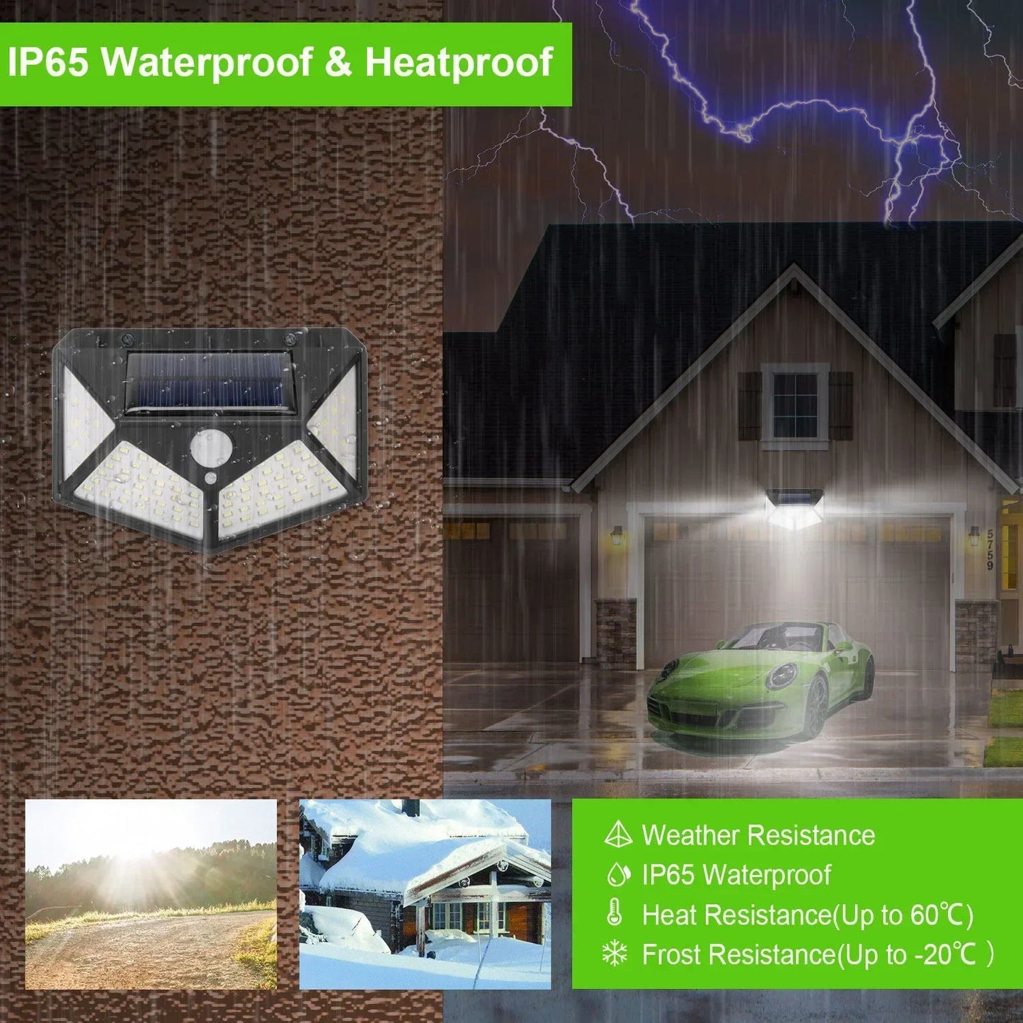 Wireless Solar Motion Sensor Light