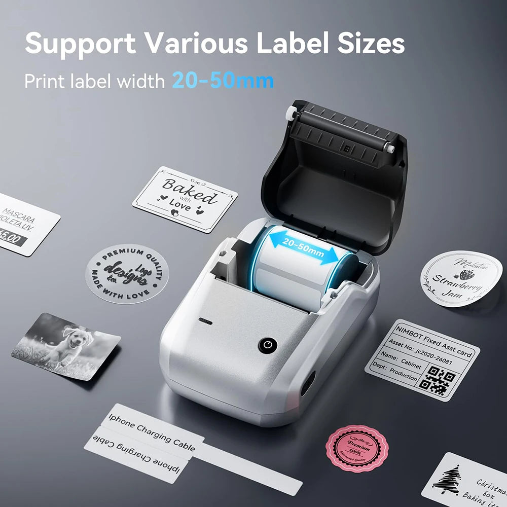 NIIMBOT B1 Portable Bluetooth Label Printer- Wireless Thermal Sticker Printer