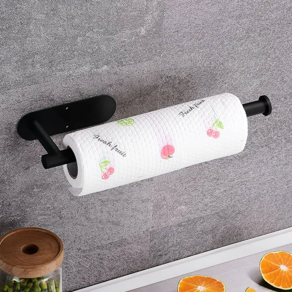 Adhesive Paper towel Holder under Cabinet Kitchen Rack