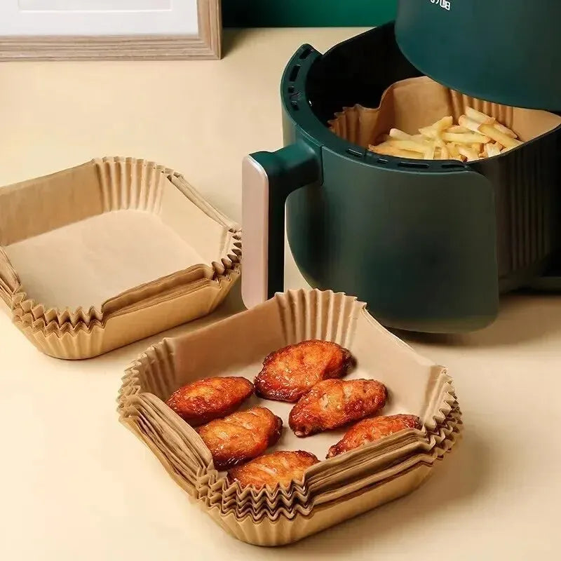 50Pcs Air Fryer Disposable Paper Liners