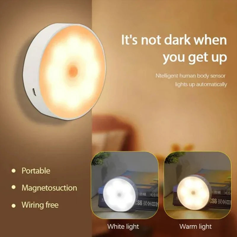 Smart Motion Sensor LED Light -USB Rechergeable