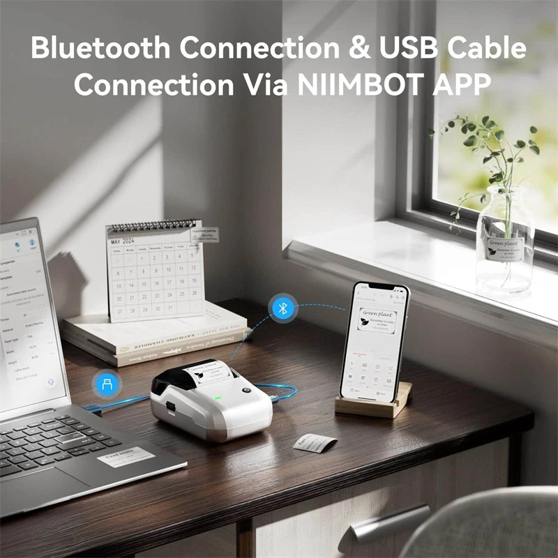 NIIMBOT B1 Portable Bluetooth Label Printer- Wireless Thermal Sticker Printer