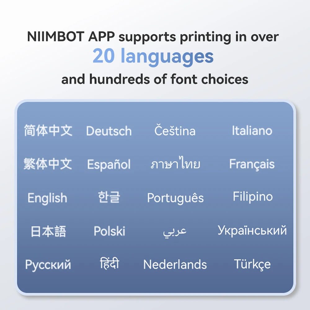 NIIMBOT B1 Portable Bluetooth Label Printer- Wireless Thermal Sticker Printer