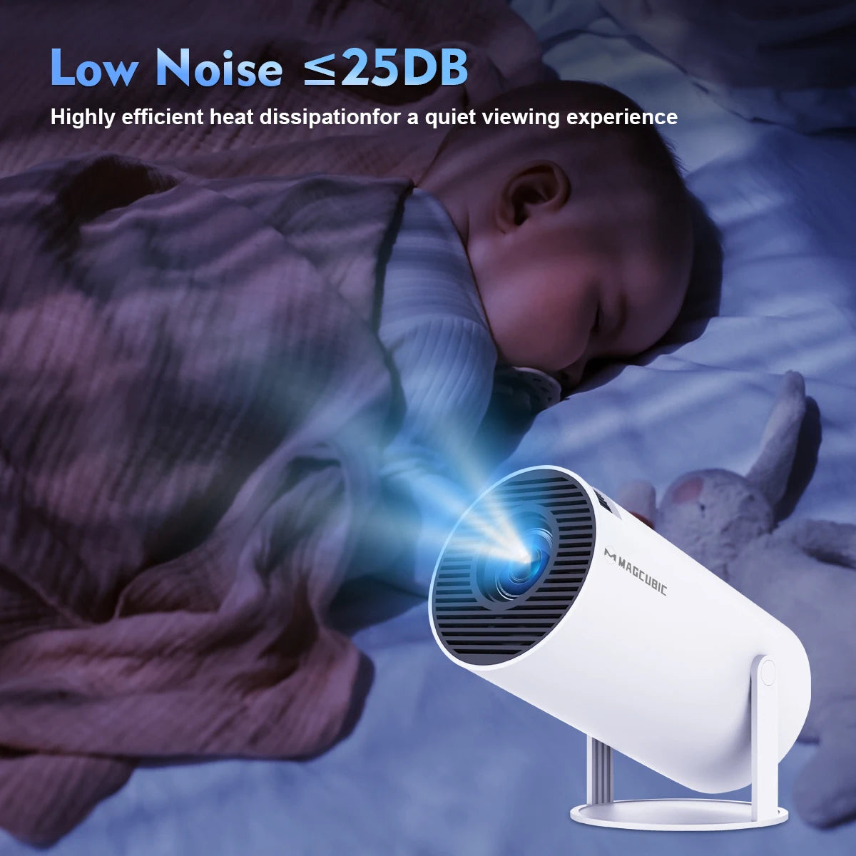 HY300 Pro Mini Smart Projector WiFi & Bluetooth HD Home Cinema