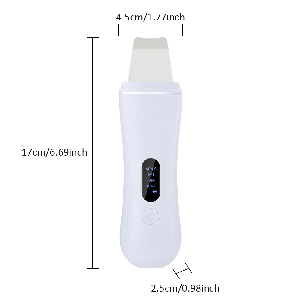 Ultrasonic Skin Scrubber - Deep Pore Facial Cleansing Device