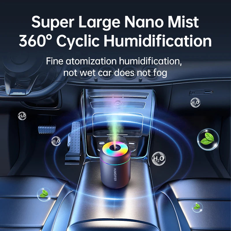 RGB Flame Air Humidifier Relaxing Mist & Mood Light