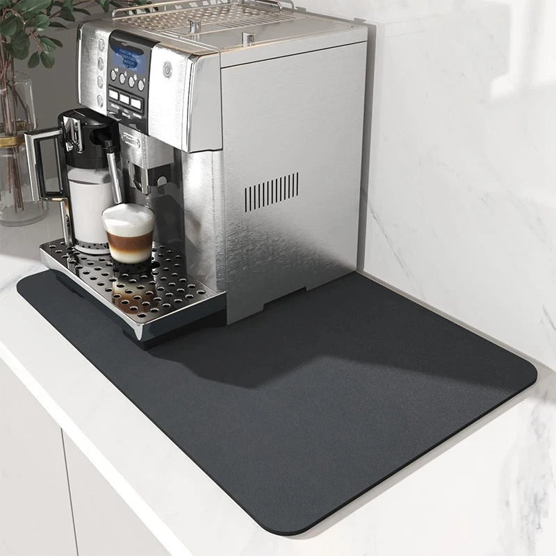Quick Dry Kitchen Sink Mat Super Absorbent Dish Drying Pad