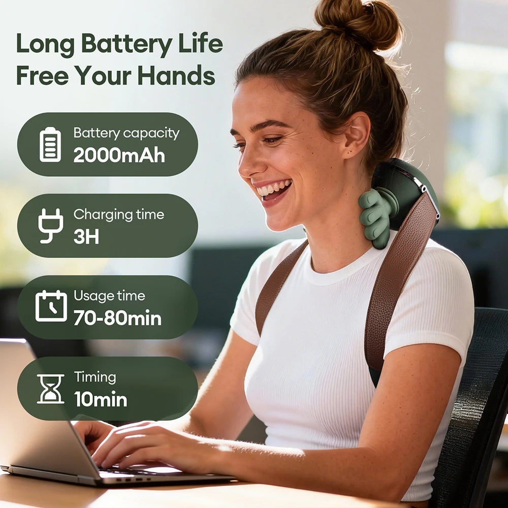 4D Neck & Shoulder Massager Wireless Muscle Relief