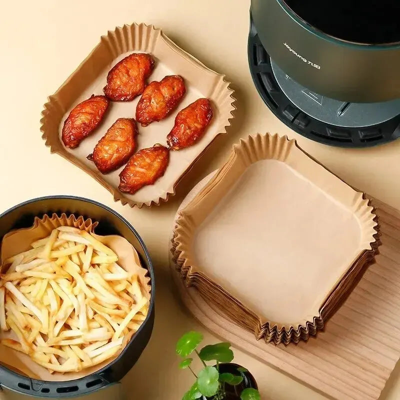 50Pcs Air Fryer Disposable Paper Liners