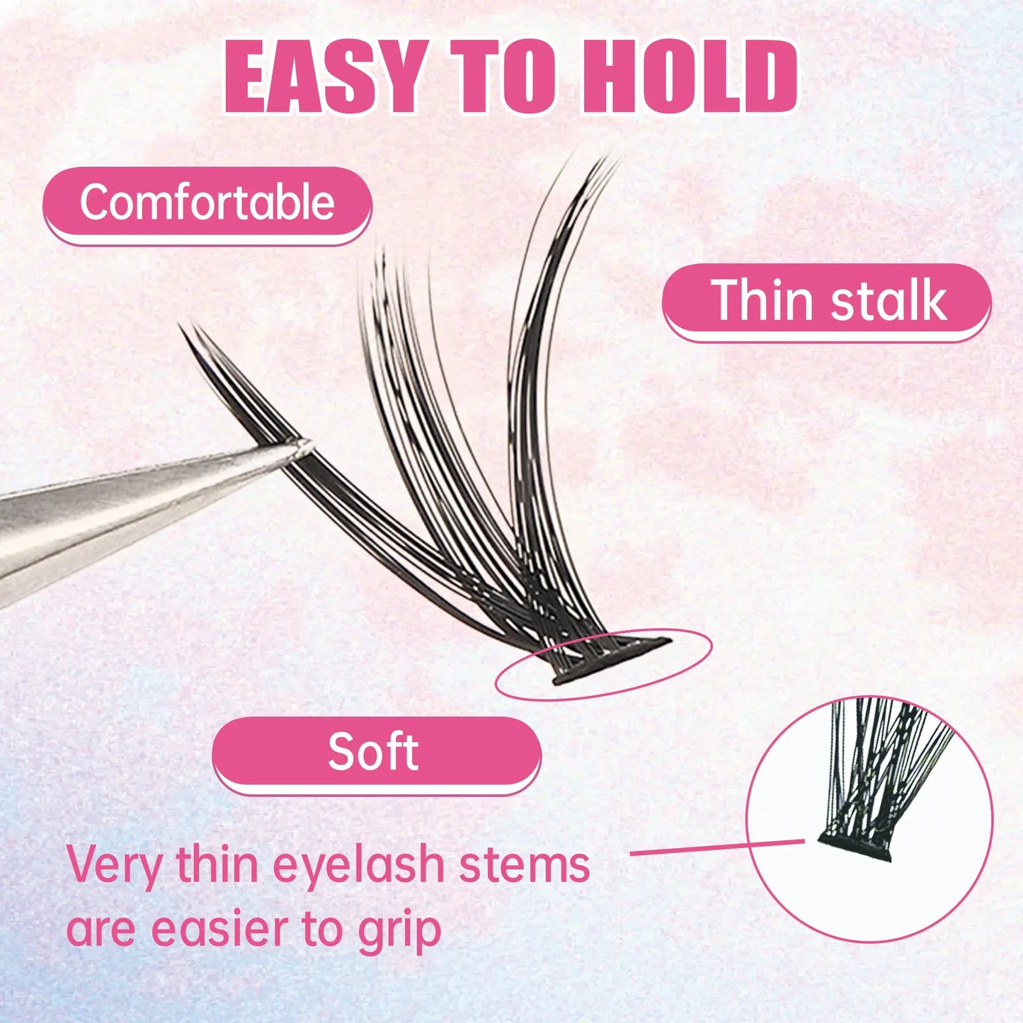 DIY Lashes Extension Kit 200 PCS Clusters Lashes Set