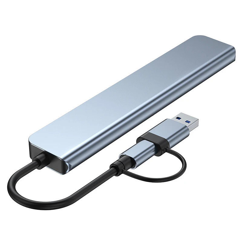 8 -in- 1 USB-C Hib Docking Station - Multiport Adapter for Laptop & Tablet