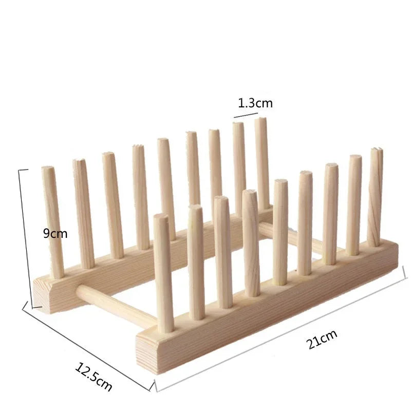 Bamboo Dish Drying Rack - Space Saving Kitchen Organizer