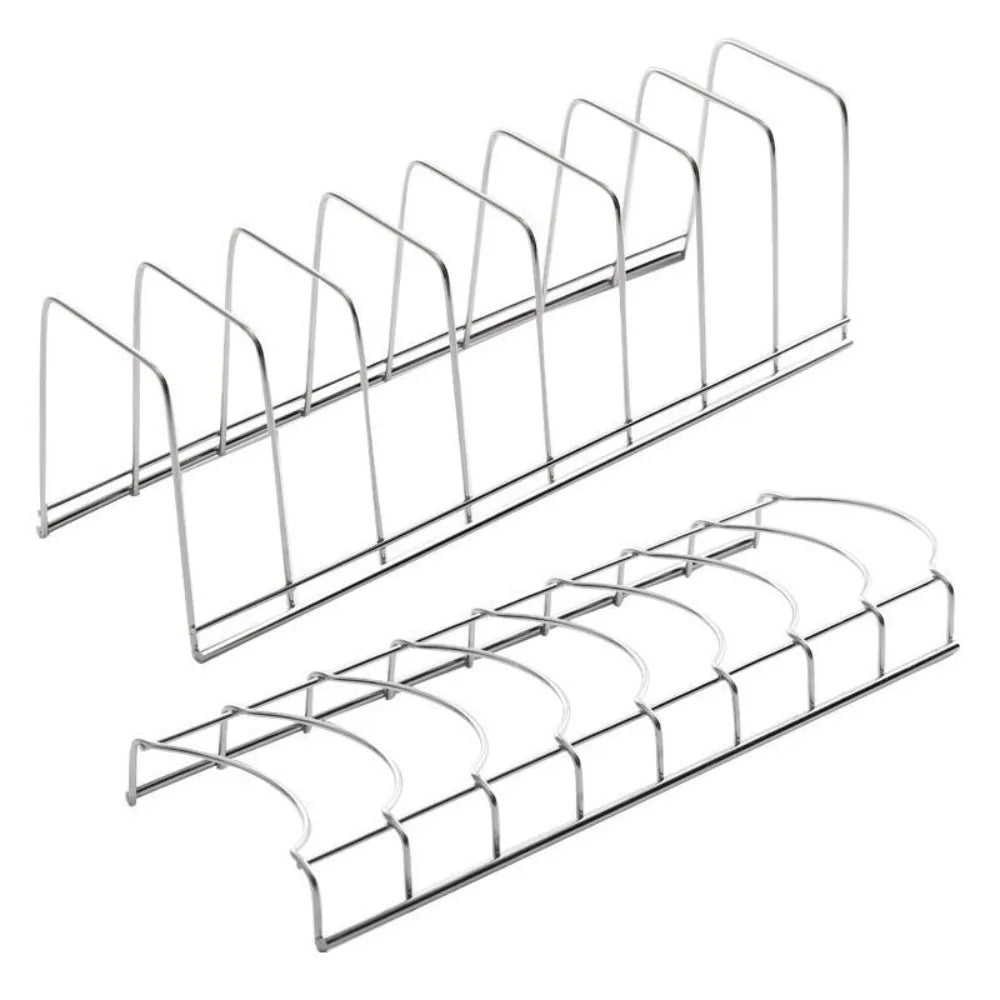 Stainless Steel Dish Drying Rack - Space Saving Plates Organizer
