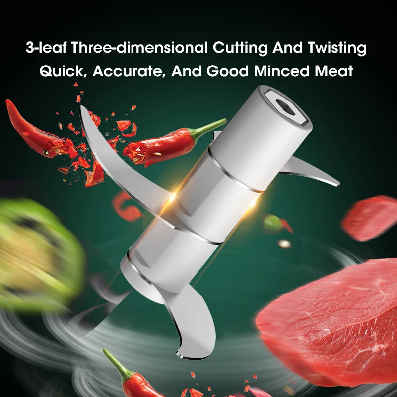 Mini Electric Food Processor – Chop Vegetables in Seconds
