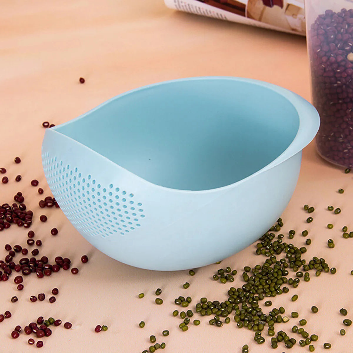 Rice Washing Drain Bowl