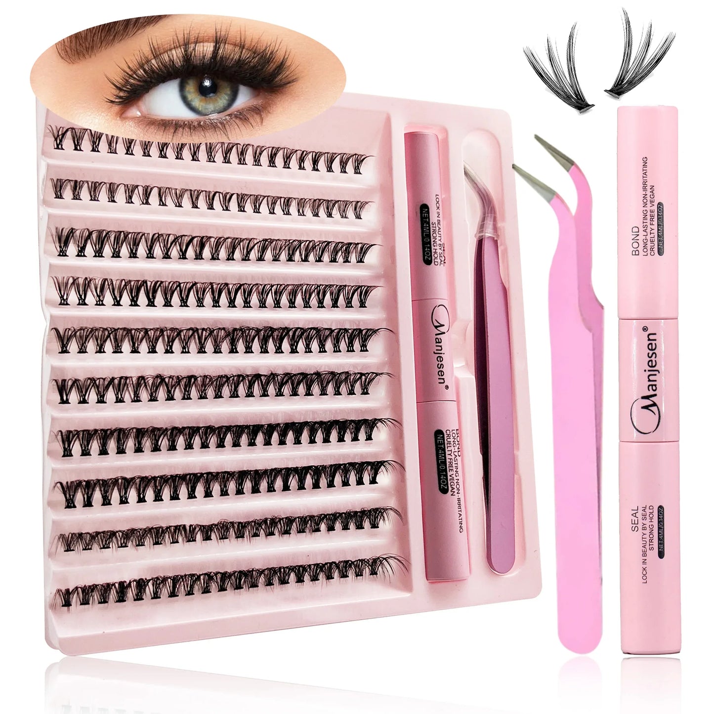 DIY Lashes Extension Kit 200 PCS Clusters Lashes Set