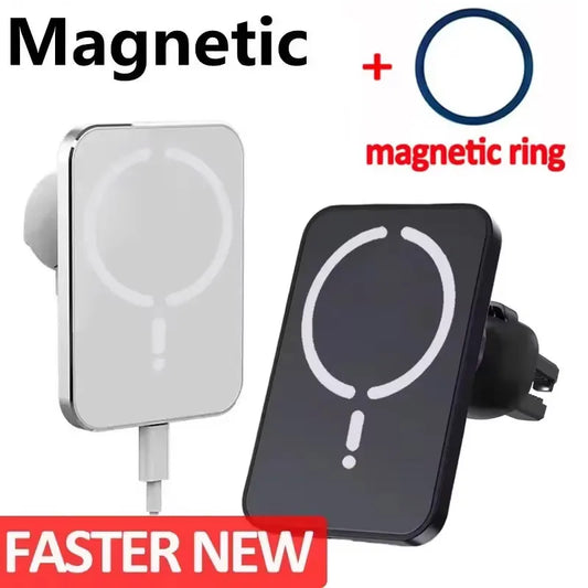 Magnetic Wireless Car Charger Air Vent Clip Phone Fast Charging Phone Mount
