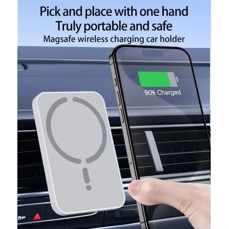 Magnetic Wireless Car Charger Air Vent Clip Phone Fast Charging Phone Mount