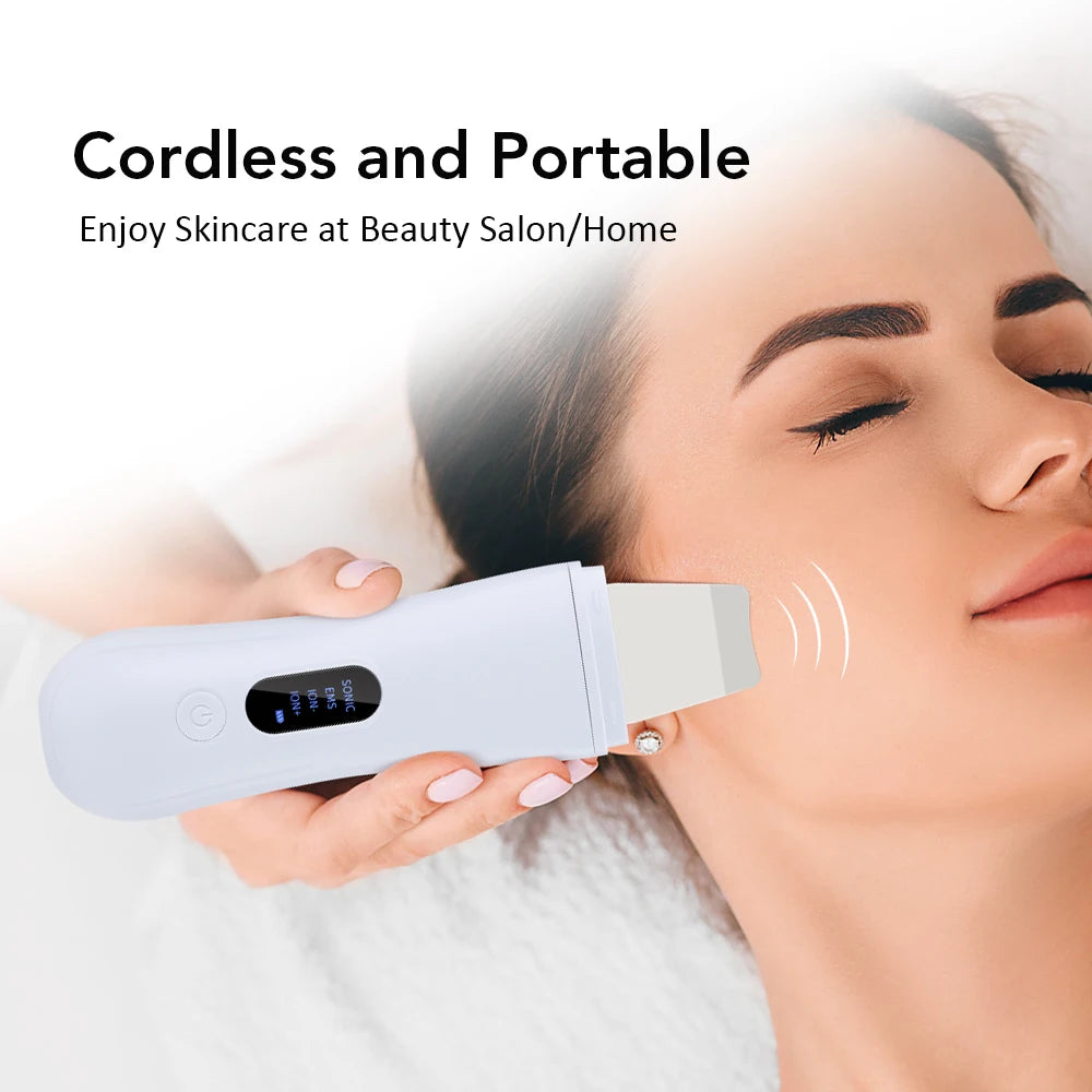 Ultrasonic Skin Scrubber - Deep Pore Facial Cleansing Device