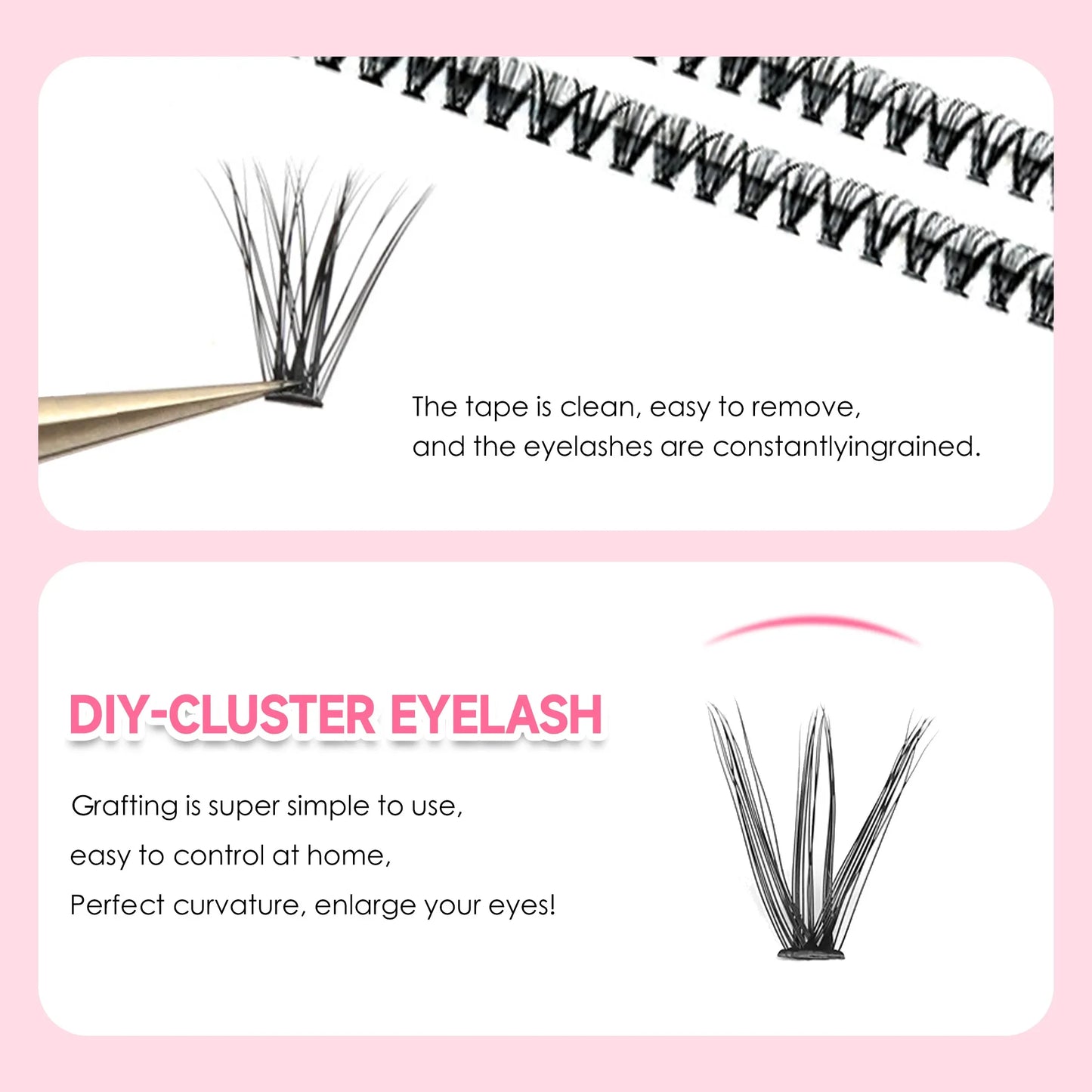 DIY Lashes Extension Kit 200 PCS Clusters Lashes Set