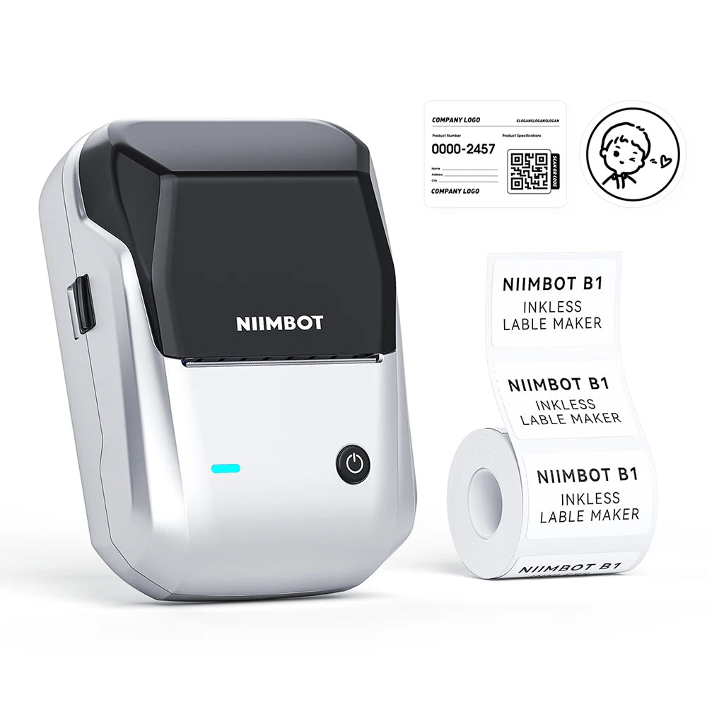 NIIMBOT B1 Portable Bluetooth Label Printer- Wireless Thermal Sticker Printer