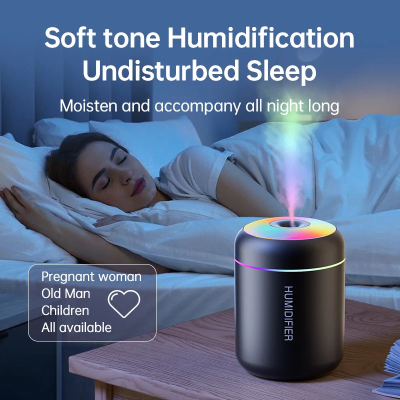 RGB Flame Air Humidifier Relaxing Mist & Mood Light
