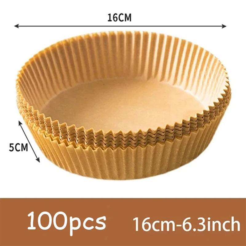 50Pcs Air Fryer Disposable Paper Liners