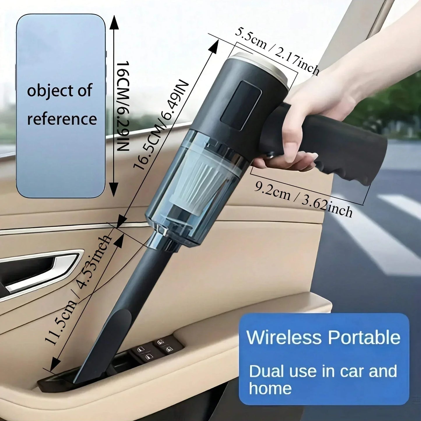 Portable Wireless Mini Vacuum Cleaner - Car & Home