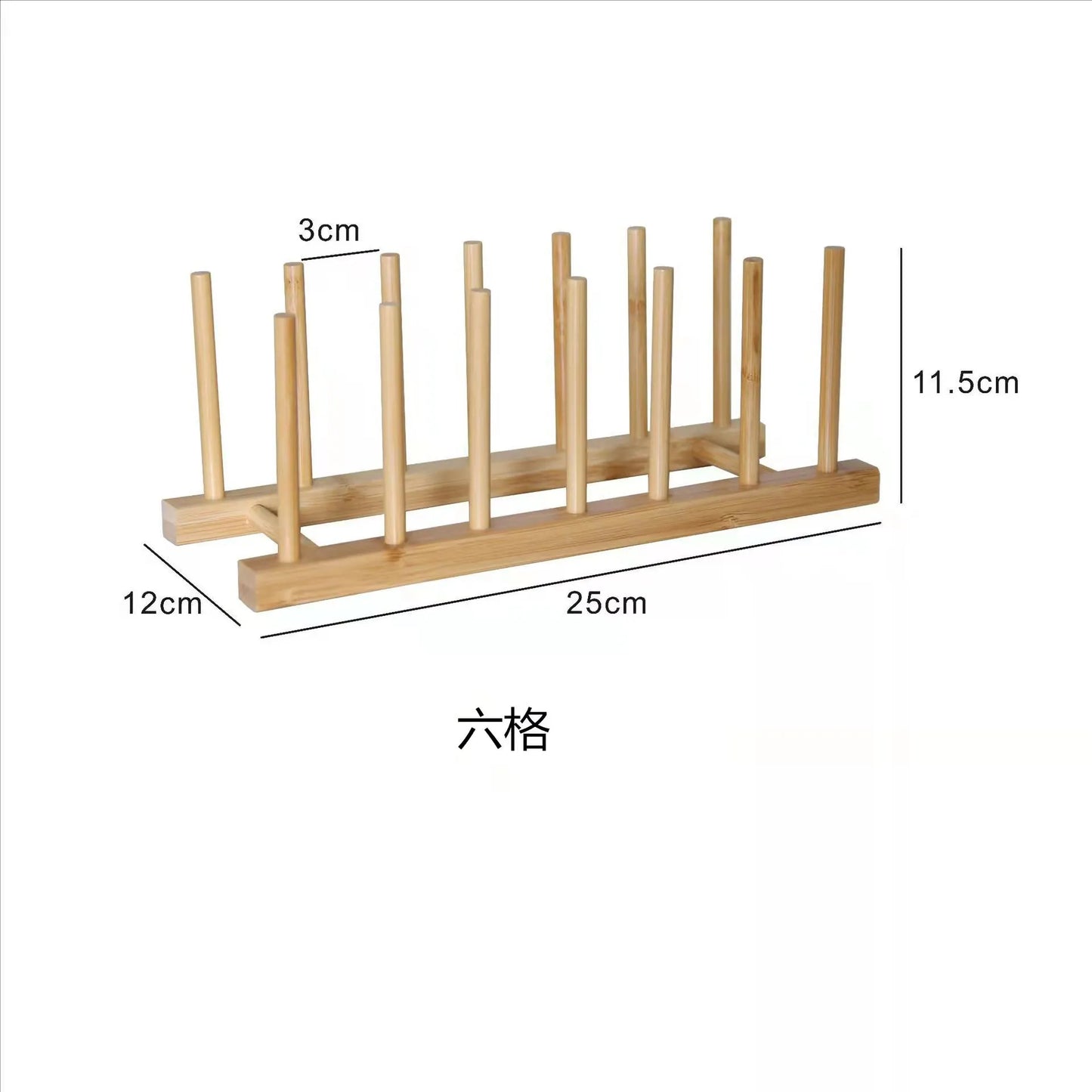 Bamboo Dish Drying Rack - Space Saving Kitchen Organizer