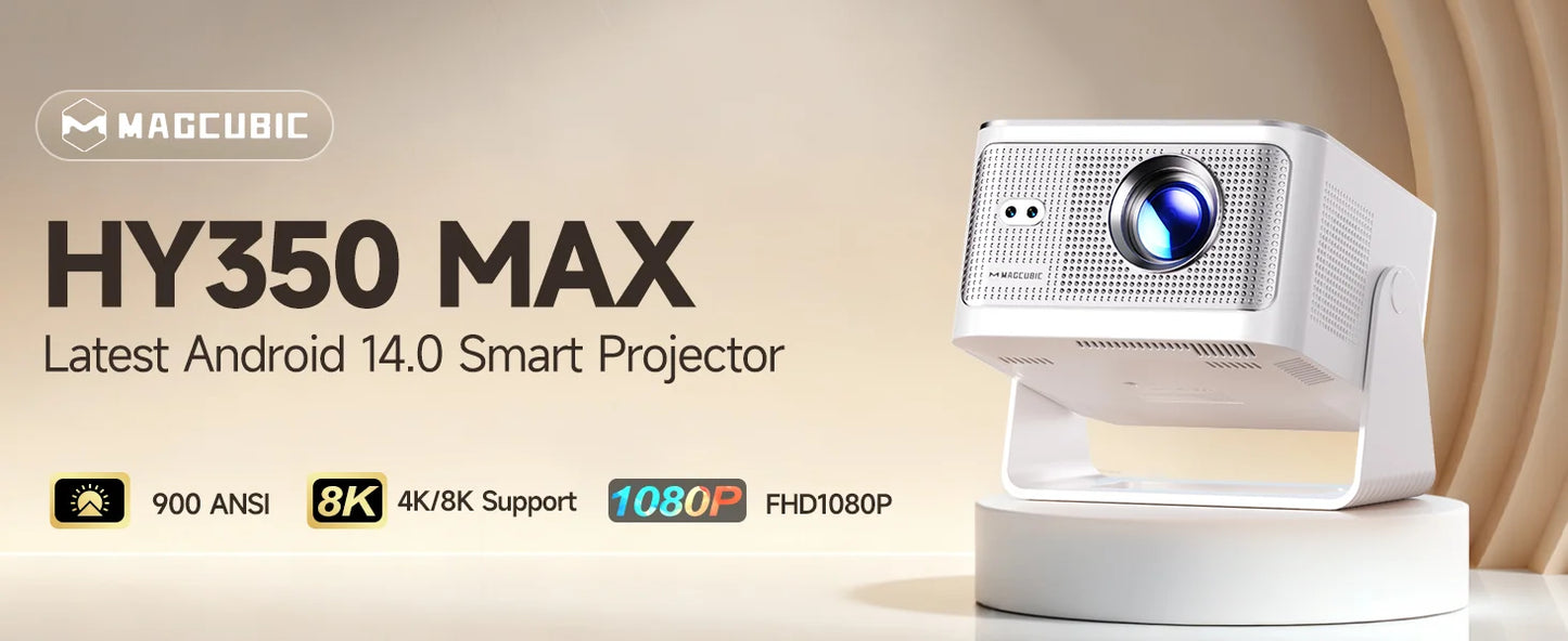 HY300 Pro Mini Smart Projector WiFi & Bluetooth HD Home Cinema
