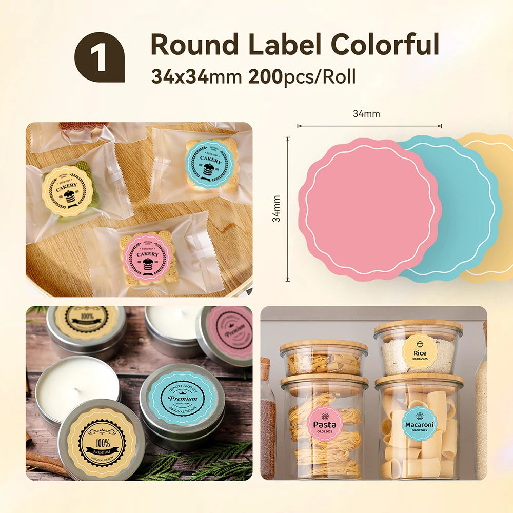 NIIMBOT B1 Portable Bluetooth Label Printer- Wireless Thermal Sticker Printer