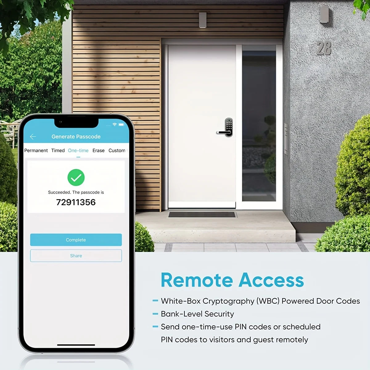 Smart Fingerprint Door Lock Keyless WIFI Security Lock with App Control