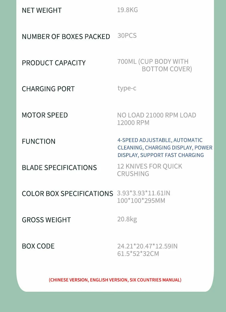 Kitchen Lab™ Pro Smoothie Blender – Rechargeable & Self-Cleaning