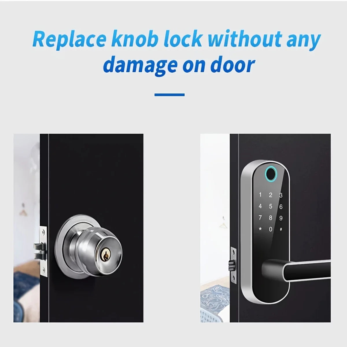 Smart Fingerprint Door Lock Keyless WIFI Security Lock with App Control