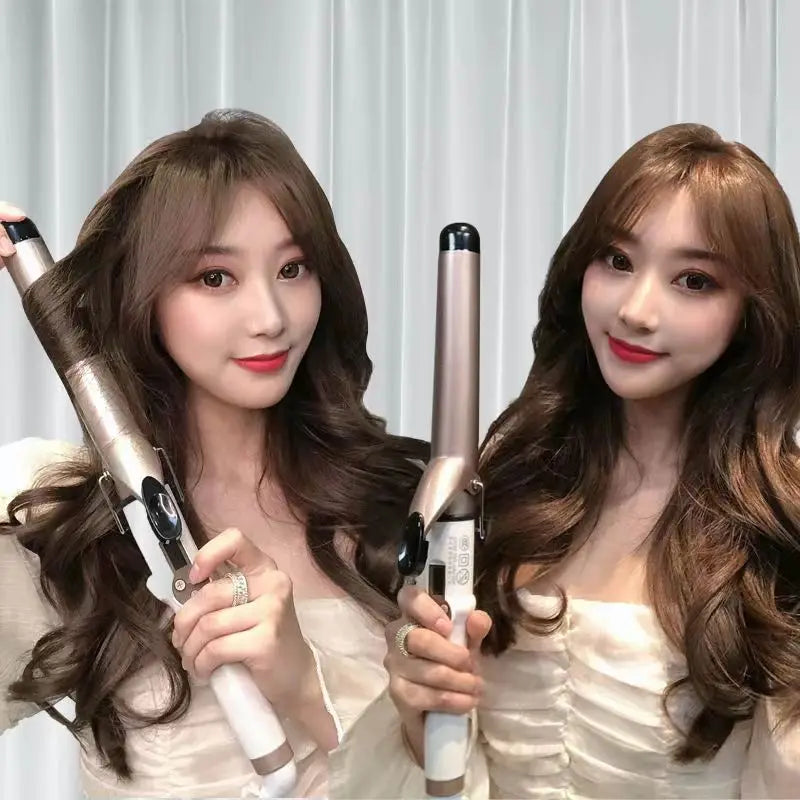 Professional Hair Curling Wand - Adjustable Temperature Curling Iron