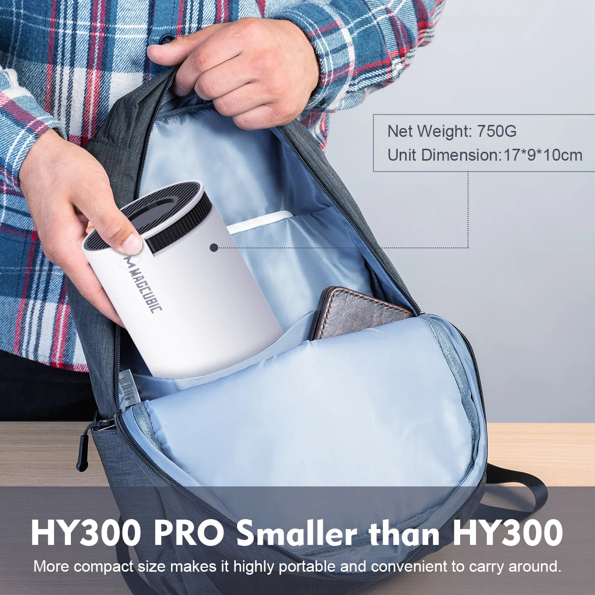 HY300 Pro Mini Smart Projector WiFi & Bluetooth HD Home Cinema