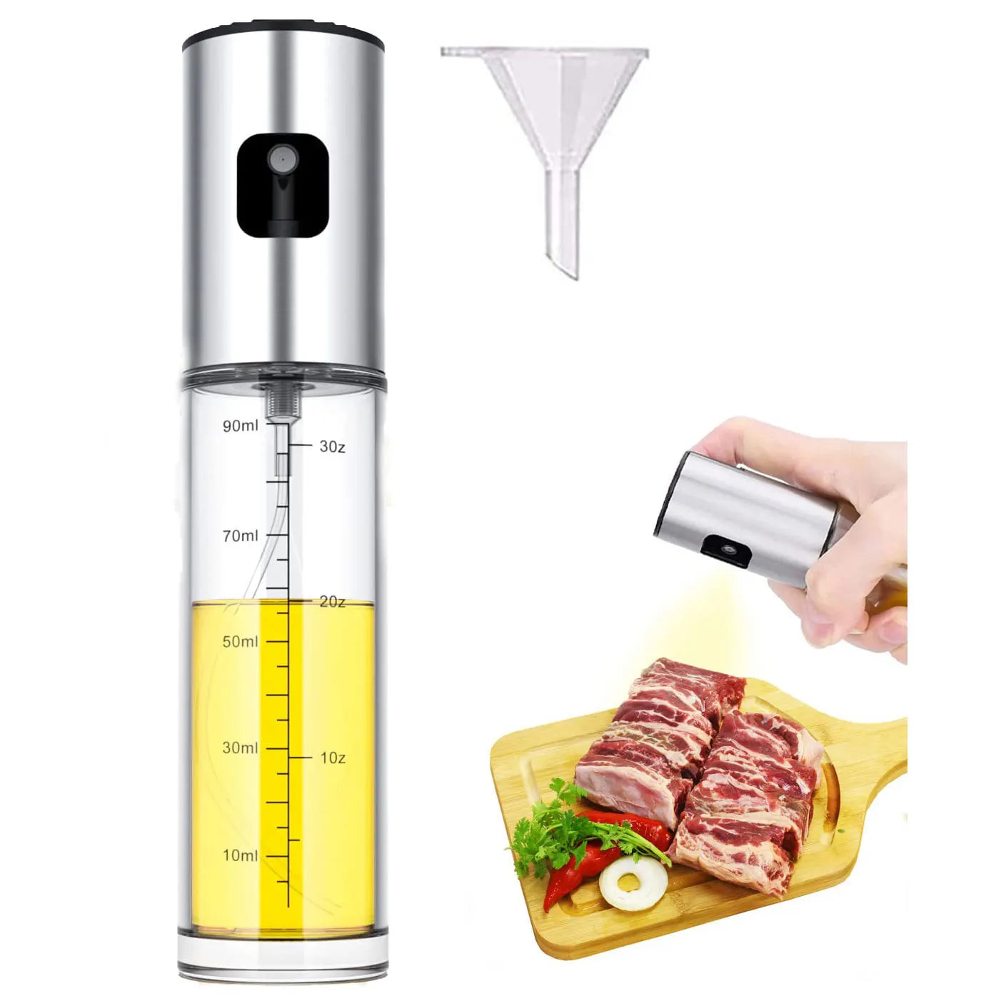 Kitchen Lab Classic Glass Oil Sprayer – Precision & Healthy