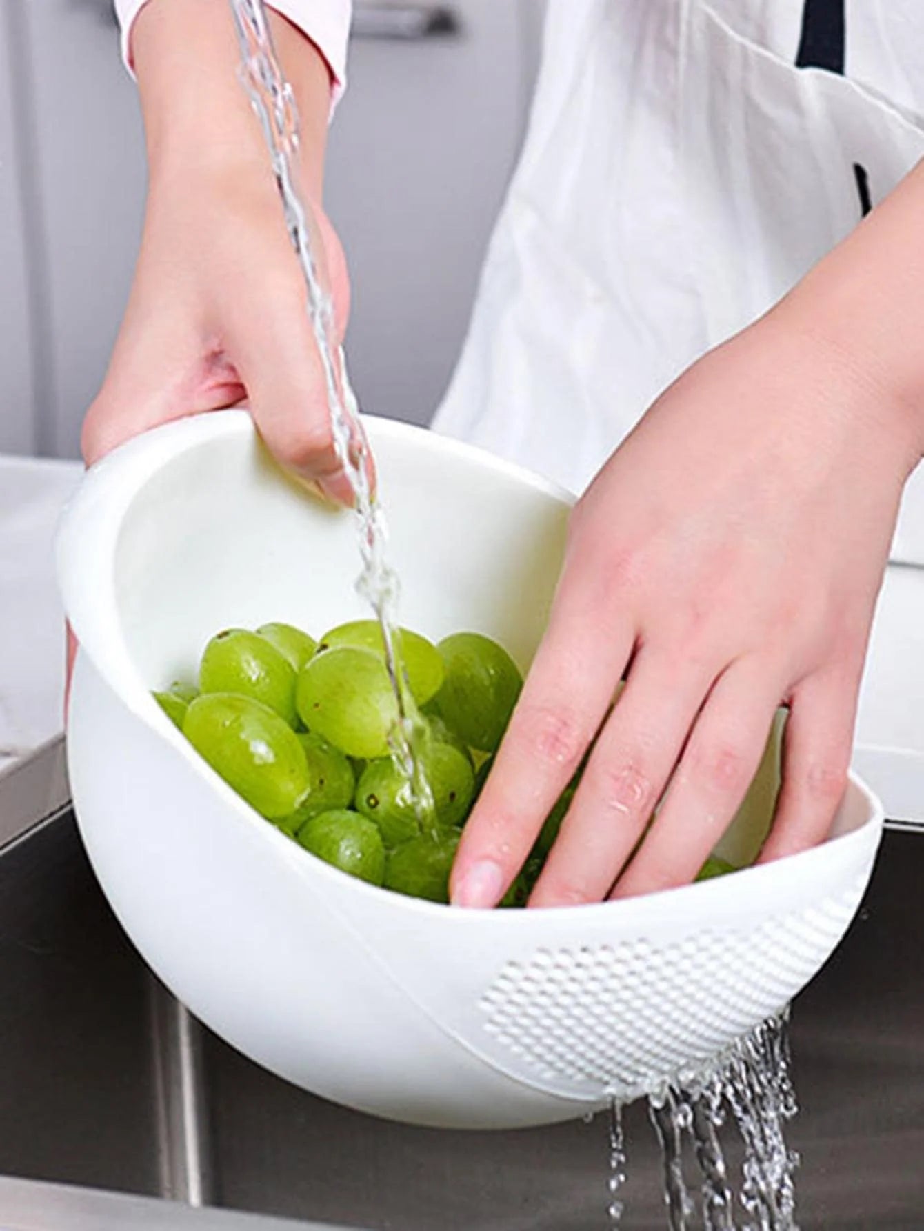 Rice Washing Drain Bowl