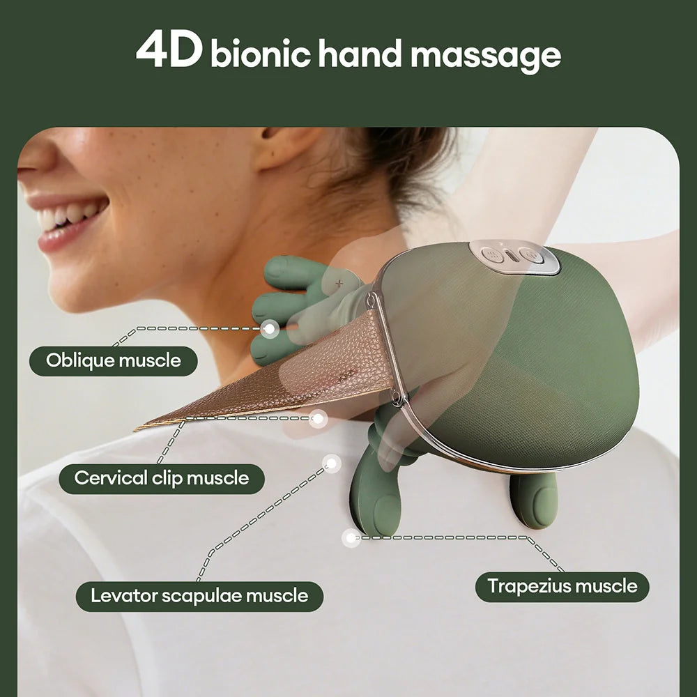 4D Neck & Shoulder Massager Wireless Muscle Relief