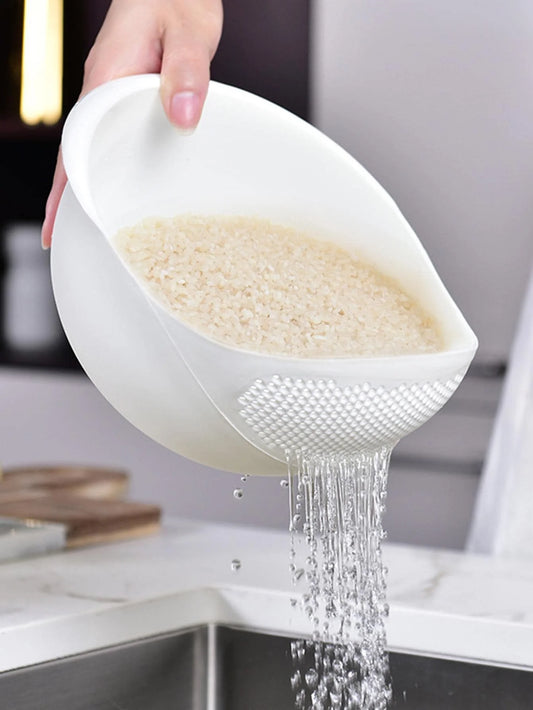 Rice Washing Drain Bowl
