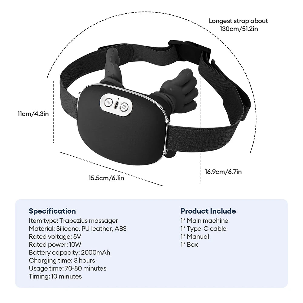 4D Neck & Shoulder Massager Wireless Muscle Relief