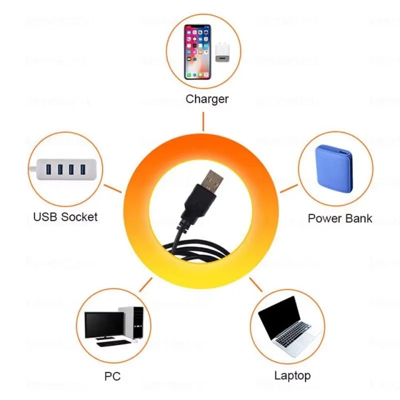 Viral Sunset Lamp - Rainbow LED Mood Light for Bedroom & Tik Tok Videos