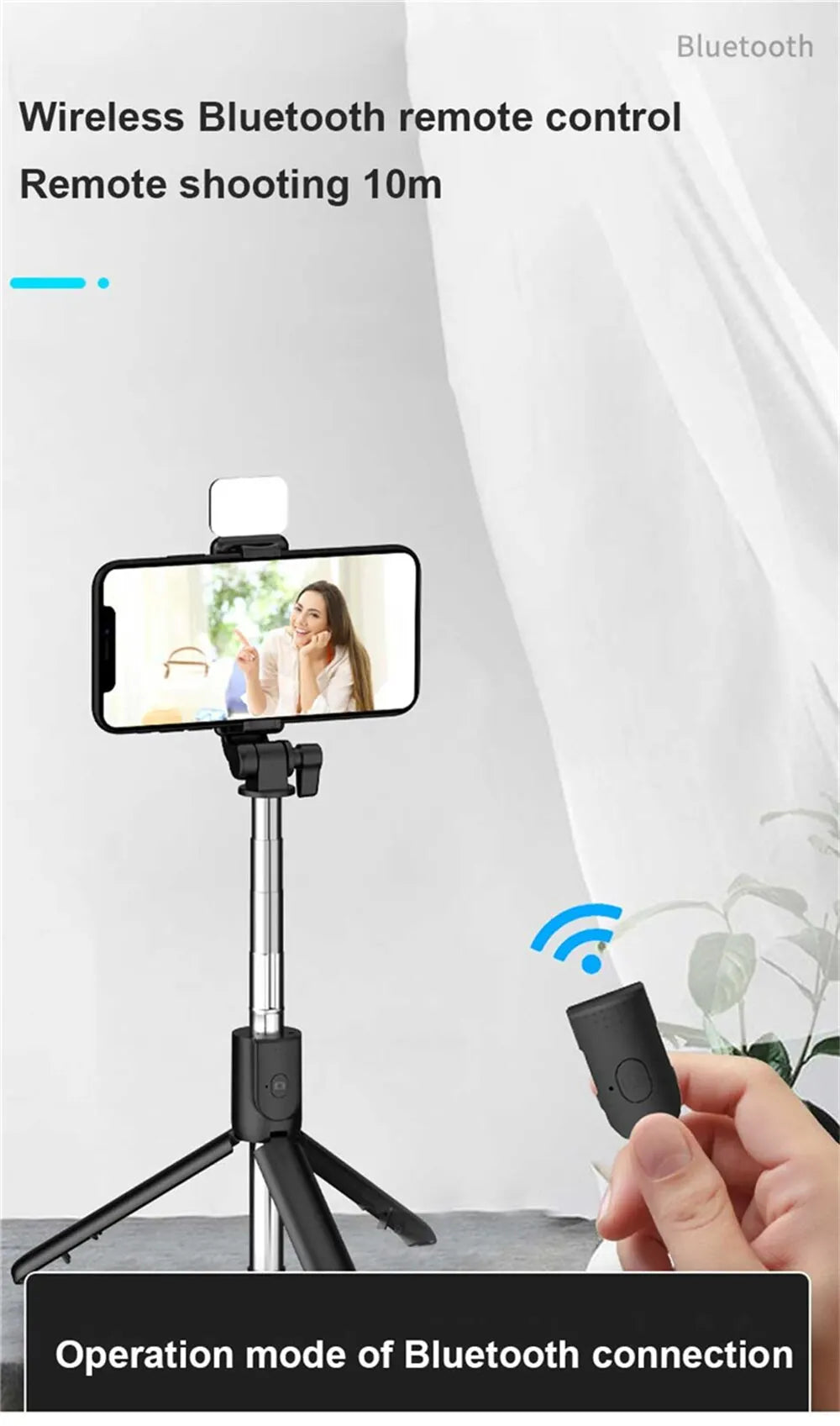 Bluetooth Selfie Stick Tripod with Remote