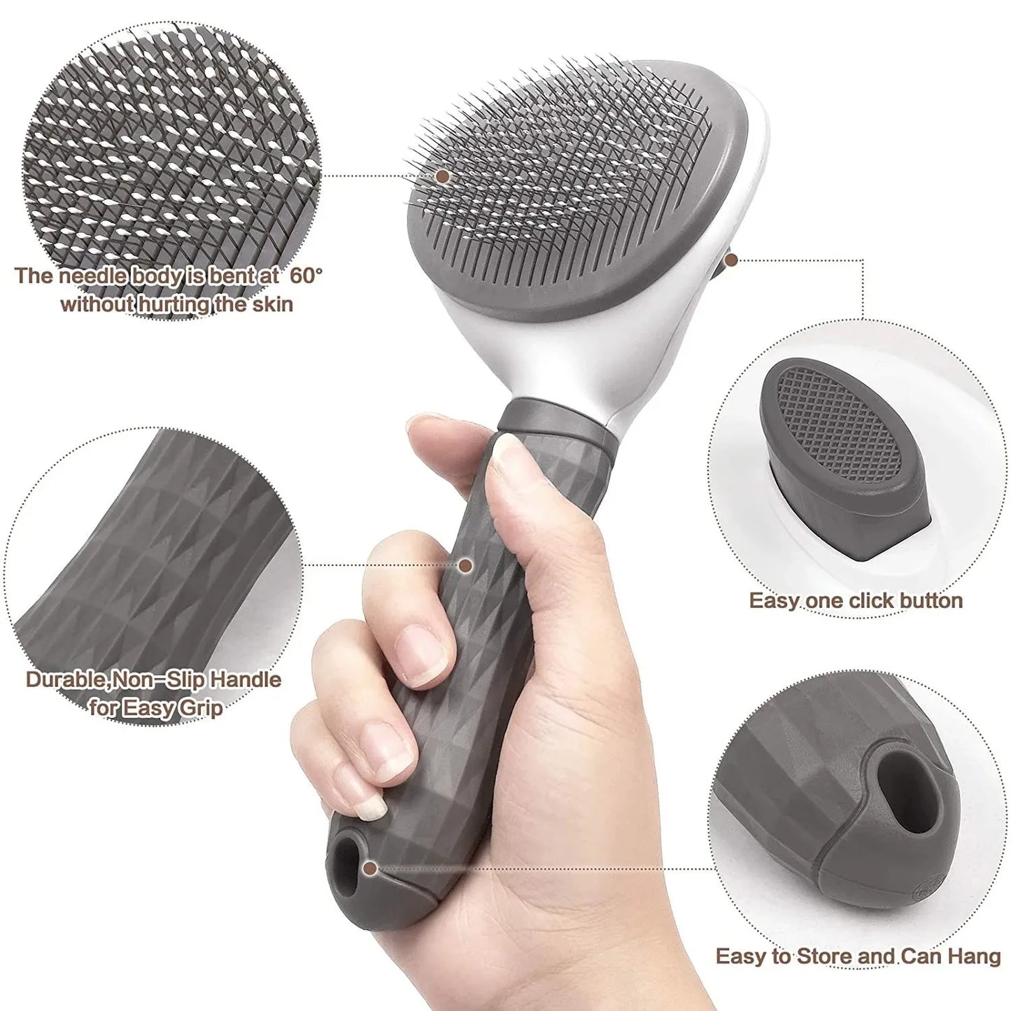 Self - Cleaning Pet Grooming Brush
